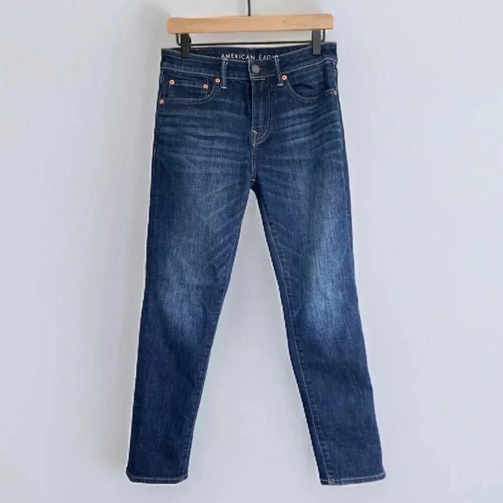 Men's American Eagle Air Flex Temp Tech Dark Wash Jeans 28/30